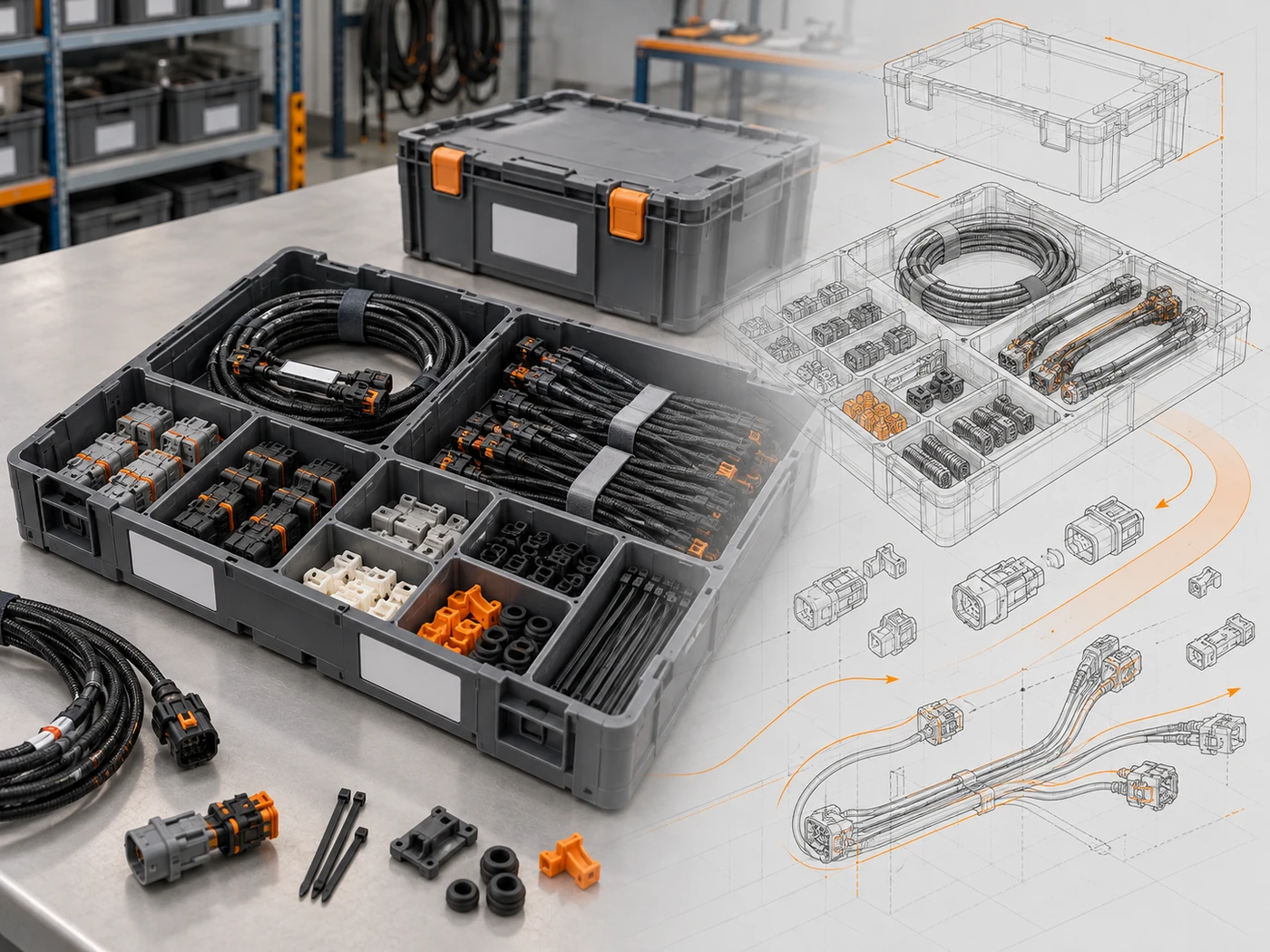 Supply chain solution blending product visualisation and CAD planning
